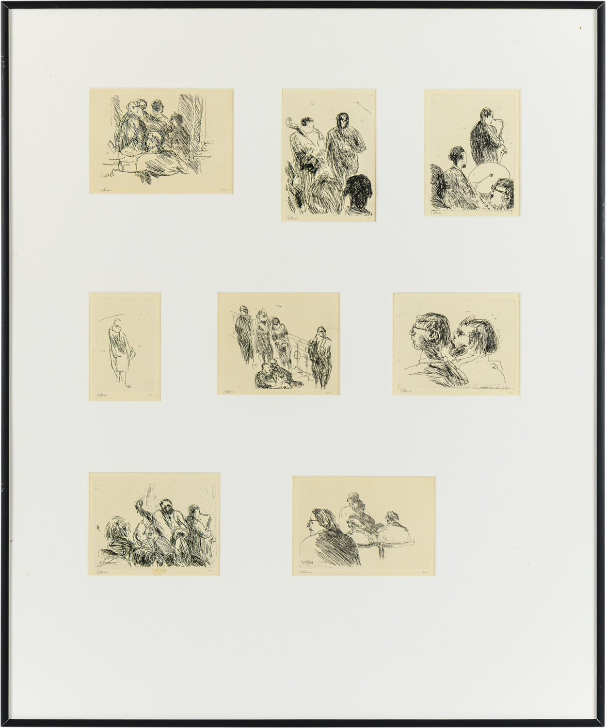 Musicerende mensen en publiek