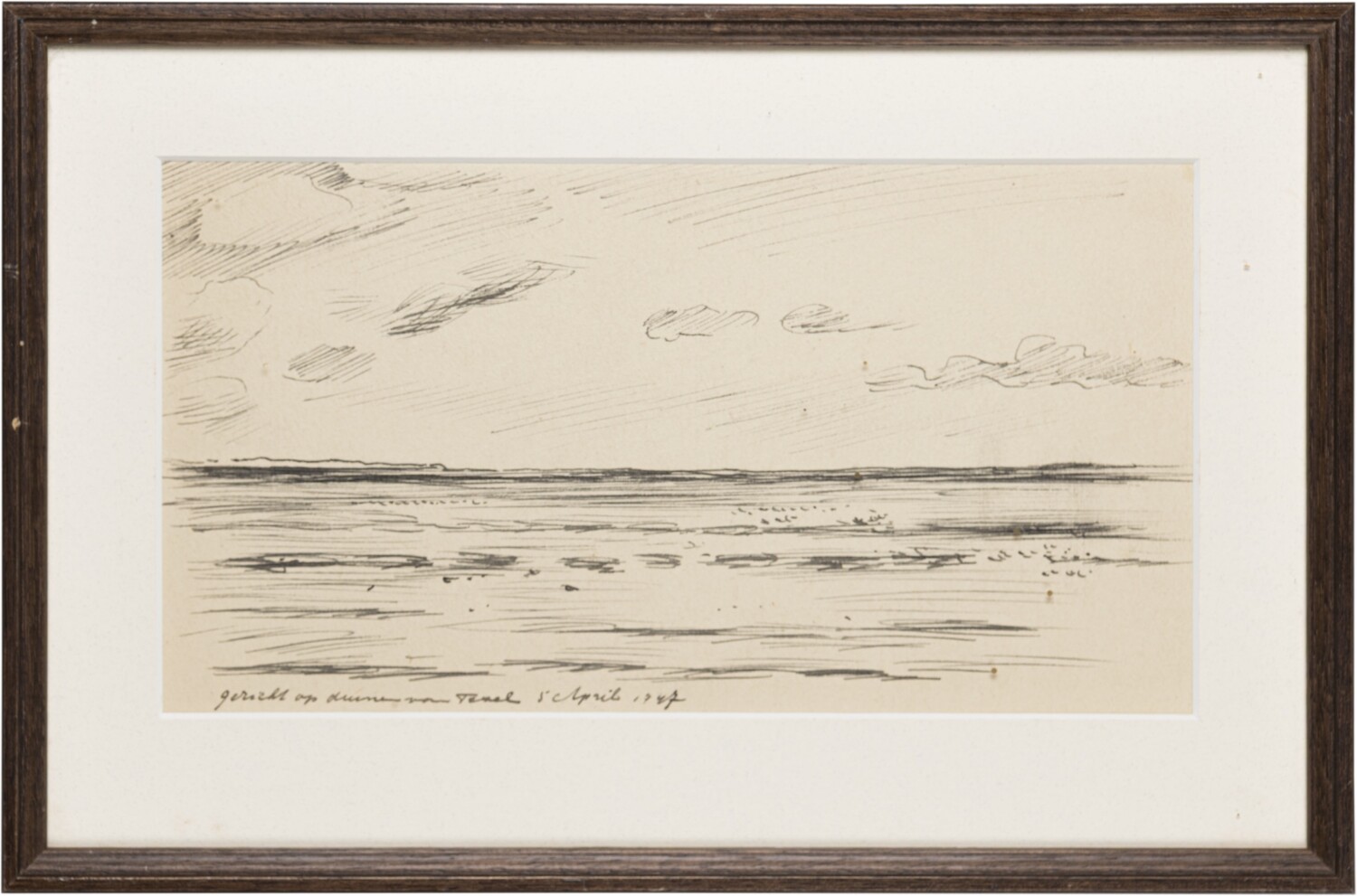 Gezicht op duinen van Texel