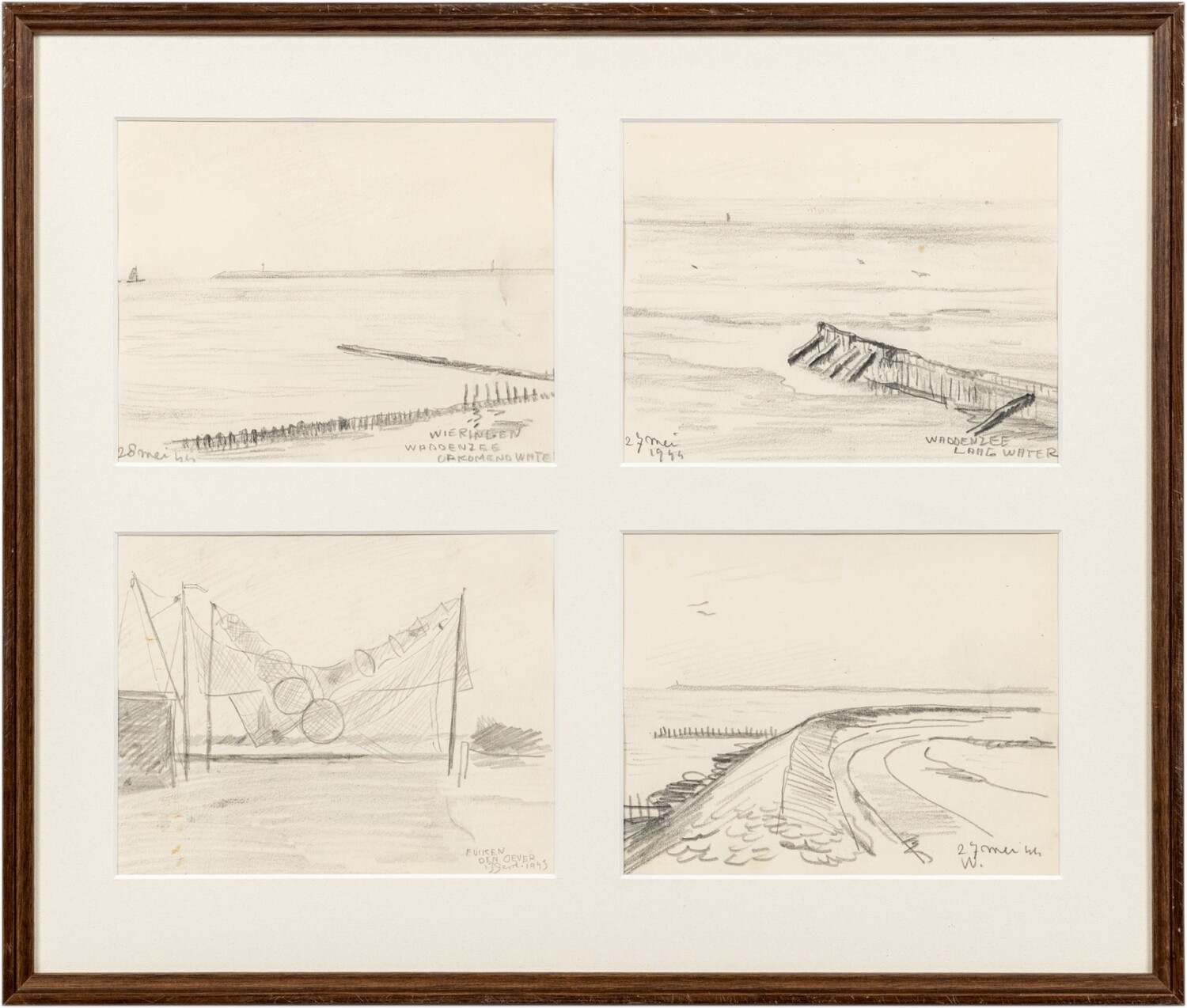 Waddenzee; Opkomend water;Laag water; Geen titel; Fuiken;