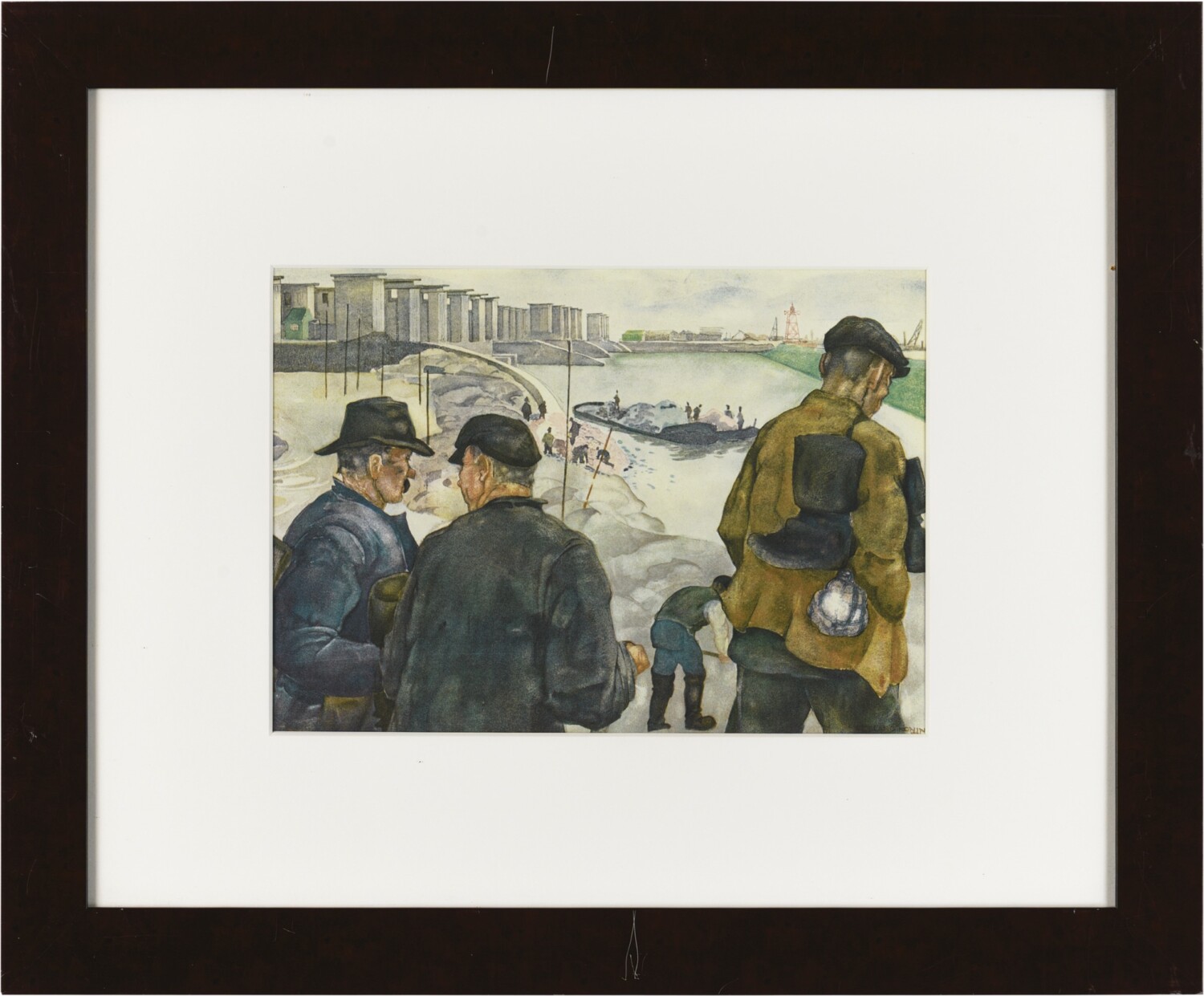 De afsluiting en gedeeltelijke droogmaking van de Zuiderzee