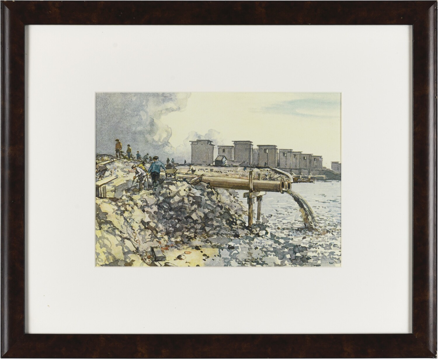 De afsluiting en gedeeltelijke droogmaking van de Zuiderzee